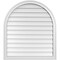 Ekena Millwork Round Top Surface Mount PVC Gable Vent w/ 2"W x 1-1/2"P Brickmould Frame, 32"W x 36"H GVPRT32X3602SN - alternate 1